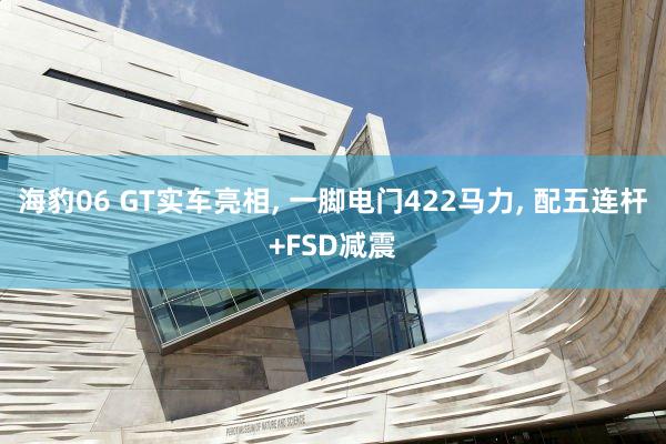 海豹06 GT实车亮相, 一脚电门422马力, 配五连杆+FSD减震