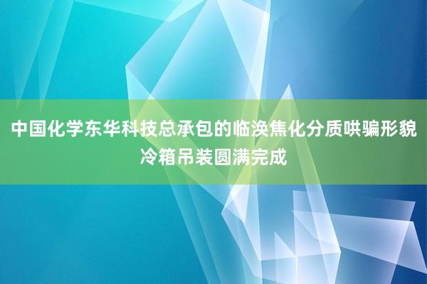 中国化学东华科技总承包的临涣焦化分质哄骗形貌冷箱吊装圆满完成