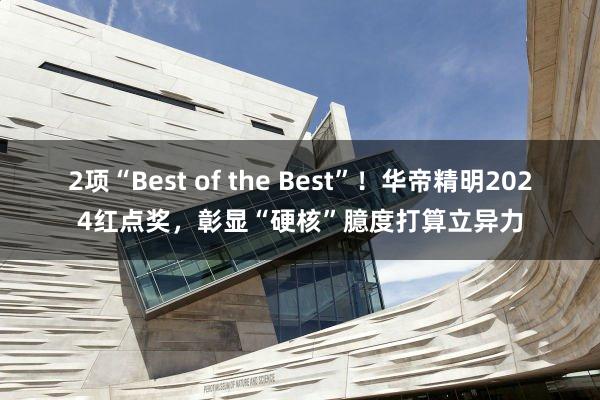 2项“Best of the Best”！华帝精明2024红点奖，彰显“硬核”臆度打算立异力